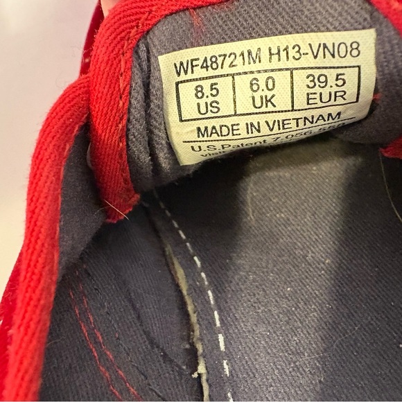 Keds Taylor Swift red velvet rhinestone accented tour sneakers size 8.5 - Picture 12 of 13